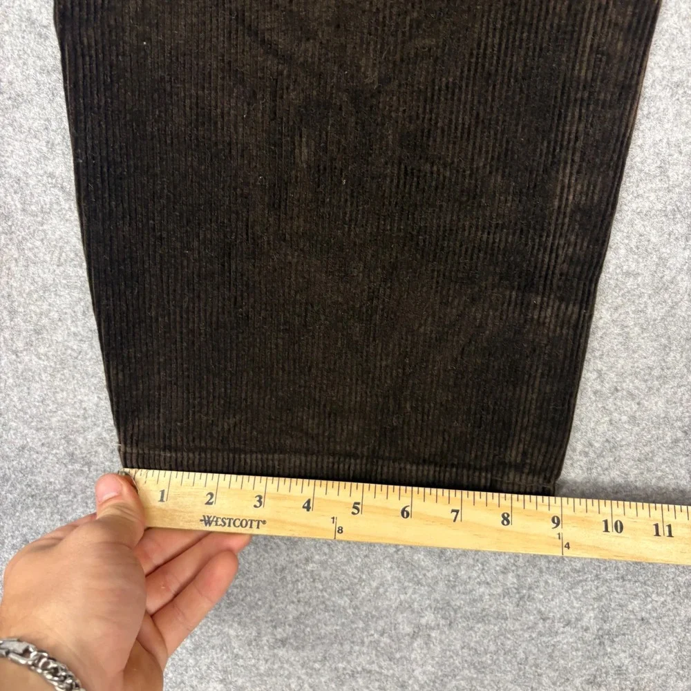 Polo Ralph Lauren Mens Brown Corduroy Pants 40x30 Straight Leg Wide Wale